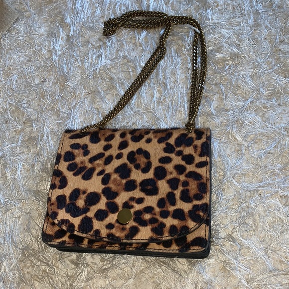 Madewell Calf Hair Leather Suede Crossbody Bag - Picture 10 of 15